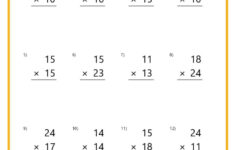 Double-Digit Multiplication Worksheets for 3 Digit by 2 Multiplication Worksheets