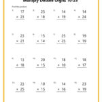 Double Digit Multiplication Worksheets For Multiplication By 2 And 3 Worksheets