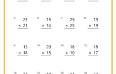 Double-Digit Multiplication Worksheets for Multiplication By 2 And 3 Worksheets