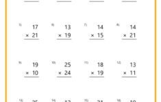 Double-Digit Multiplication Worksheets inside Make Your Own Multiplication Worksheet