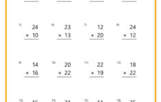 Double-Digit Multiplication Worksheets intended for Multiplication Worksheets 2 Digit by 1