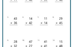 Double-Digit Multiplication Worksheets regarding Double Digit Multiplication Worksheets Printable