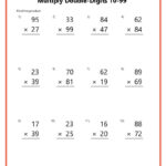 Double Digit Multiplication Worksheets Regarding One And Two Digit Multiplication Worksheets