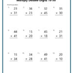 Double Digit Multiplication Worksheets Throughout Double Digit Multiplication Practice Worksheets