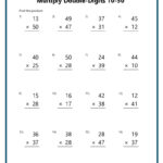 Double Digit Multiplication Worksheets With Double Digit Multiplication Printable Worksheets