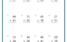 Double-Digit Multiplication Worksheets with Multiplication Two Digit Worksheets