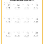 Double Digit Multiplication Worksheets With Multiplication Worksheets 3&#039;s