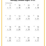 Double Digit Multiplication Worksheets With Regard To 2 Digit By 2 Digit Multiplication Worksheets Answers