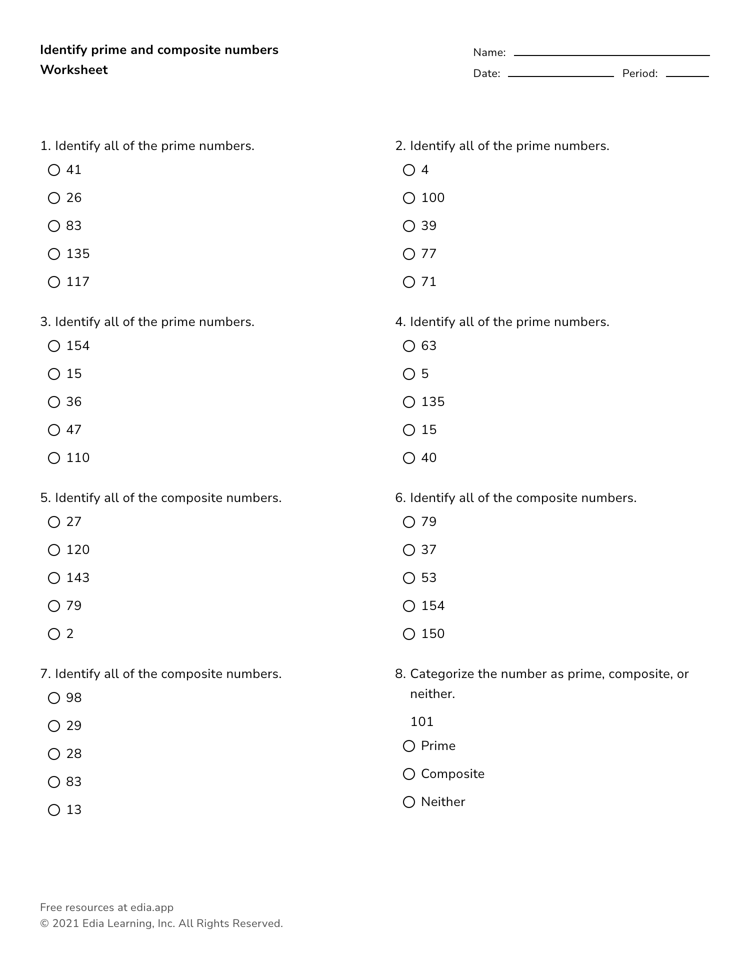 Edia | Ai Platform For Student Outcomes regarding Greatest Common Factor and Least Common Multiple Worksheet