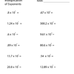 Eighth Grade Multiplication Of Exponents Worksheet Intended For 8Th Grade Multiplication Worksheets
