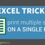 Excel Tricks   Print Multiple Sheets On A Single Page In How To Print Multiple Worksheets