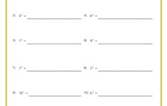 Exponents Worksheets for Multiplication Of Exponents Worksheet
