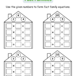 Fact Families Multiplication And Division Number Math Worksheets With Fact Families For Multiplication And Division Worksheets