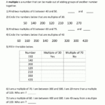 Factors And Multiples Worksheet Intended For Factors And Multiples Worksheet For Class 6