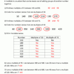 Factors And Multiples Worksheet Intended For Find The Multiples Worksheet