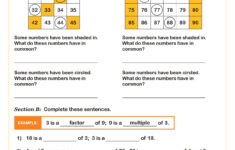 Factors And Multiples Worksheet | Pdf Printable Operations And with Multiples and Factors Worksheet