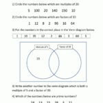 Factors And Multiples Worksheet Regarding Multiple Worksheets
