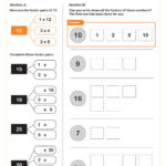 Factors (B) | Fun And Engaging 4Th Grade Pdf Worksheets | Cazoom Math With Regard To Factors Of Multiplication Worksheets