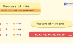 Factors Of -144 | How To Find The Factors Of -144 🔢 in Multiplication Facts To 144A