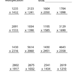Fifth Grade Multiplication Worksheet In Fifth Grade Multiplication Worksheets