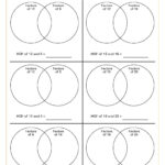 Finding Hcf And Lcm   Including The Use Of Venn Diagrams Worksheet Throughout Lowest Common Multiple And Highest Common Factor Worksheets