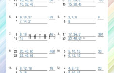 Finding Lowest Common Multiples Worksheets - Math Worksheets inside Least Common Multiple Worksheets