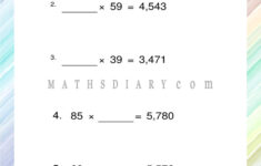 Finding Missing Factor In Multiplication And Division - Math regarding Finding The Unknown In Multiplication And Division Worksheet