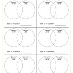 Finding The Gcf And Lcm Using Venn Diagrams Worksheet | Fun And Inside Greatest Common Factor Least Common Multiple Worksheet