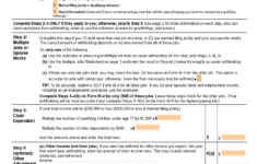 Form W-4 (Employee'S Withholding Certificate) Template | Onlyoffice in W-4 Multiple Jobs Worksheet