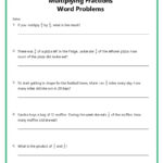 Fraction Word Problems Worksheets   K12 Math Worksheets Intended For Multiplication Fraction Word Problems Worksheet