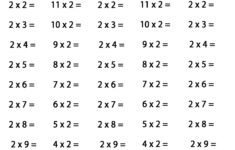 Free 2 Times Table Worksheets – Fun, Creative, And Easy To Print! with Multiplication of 2 Worksheets
