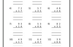 Free-4Th-Grade-Math-Worksheets-Multiplication-2-Digits-By-2-Digits with regard to 2 By 2 Digit Multiplication Worksheets