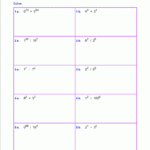 Free Exponents Worksheets Throughout Multiplication And Division Of Exponents Worksheet