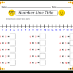 Free Math Number Line Worksheets | Storyboard That In Multiplication On A Number Line Worksheets