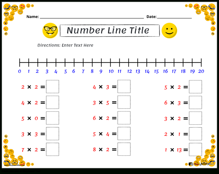 Multiplication Worksheet Using Number Line Grade 3 Multiplication Worksheet Using Number Line Grade 3