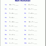 Free Math Worksheets For Multiplication Worksheets Grade 7