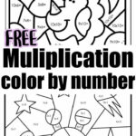 Free Multiplication Colornumber With Free Color By Number Multiplication Worksheets