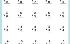 Free Multiplication Worksheet To Use And Print | Canva intended for Math About Multiplication Worksheets