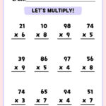 Free Multiplication Worksheet To Use And Print | Canva Pertaining To Create Your Own Multiplication Worksheets