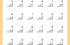 Free Multiplication Worksheet To Use And Print | Canva pertaining to Multiplication Worksheet For Class 2