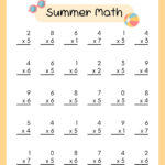 Free Multiplication Worksheet To Use And Print | Canva Throughout Math Practice Multiplication Worksheets