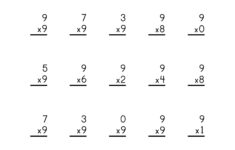 Free Multiplication Worksheets 1-12 - Paper Trail Design pertaining to 9&amp;#039;s Multiplication Worksheet