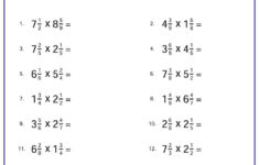 Free Multiplying Mixed Numbers Worksheets. with Multiplication of Mixed Fractions Worksheets