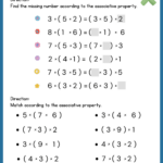 Grade 3 Properties Of Multiplication Worksheets Inside Addition Multiplication Properties Worksheet
