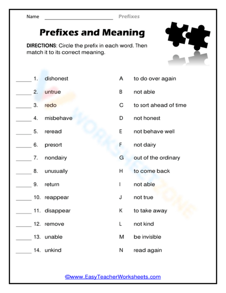 Words with Multiple Meanings Worksheet