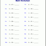 Grade 4 Multiplication Worksheets In Multiplication Worksheets For 4'S