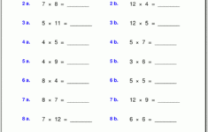 Grade 4 Multiplication Worksheets intended for 4Th Grade Math Multiplication Worksheets