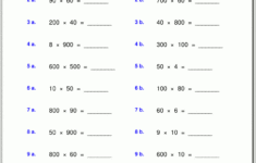 Grade 4 Multiplication Worksheets intended for Multiplication Worksheets Grade 4 with Answers