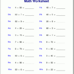 Grade 4 Multiplication Worksheets Regarding Multiplication Worksheets For Class 1