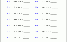 Grade 4 Multiplication Worksheets throughout 4 Grade Multiplication Worksheets